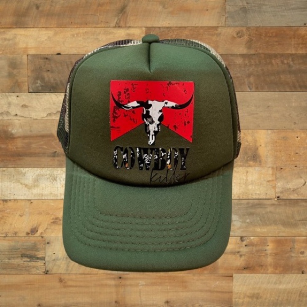COWBOY KILLER COUNTRY WESTERN TRUCKER SNAPBACK CAP HAT NEW